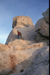 Scott just below the summit block