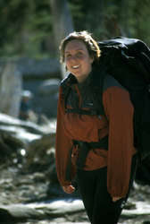 Jess walking near Lake Aloha