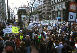 Protesters on Market St