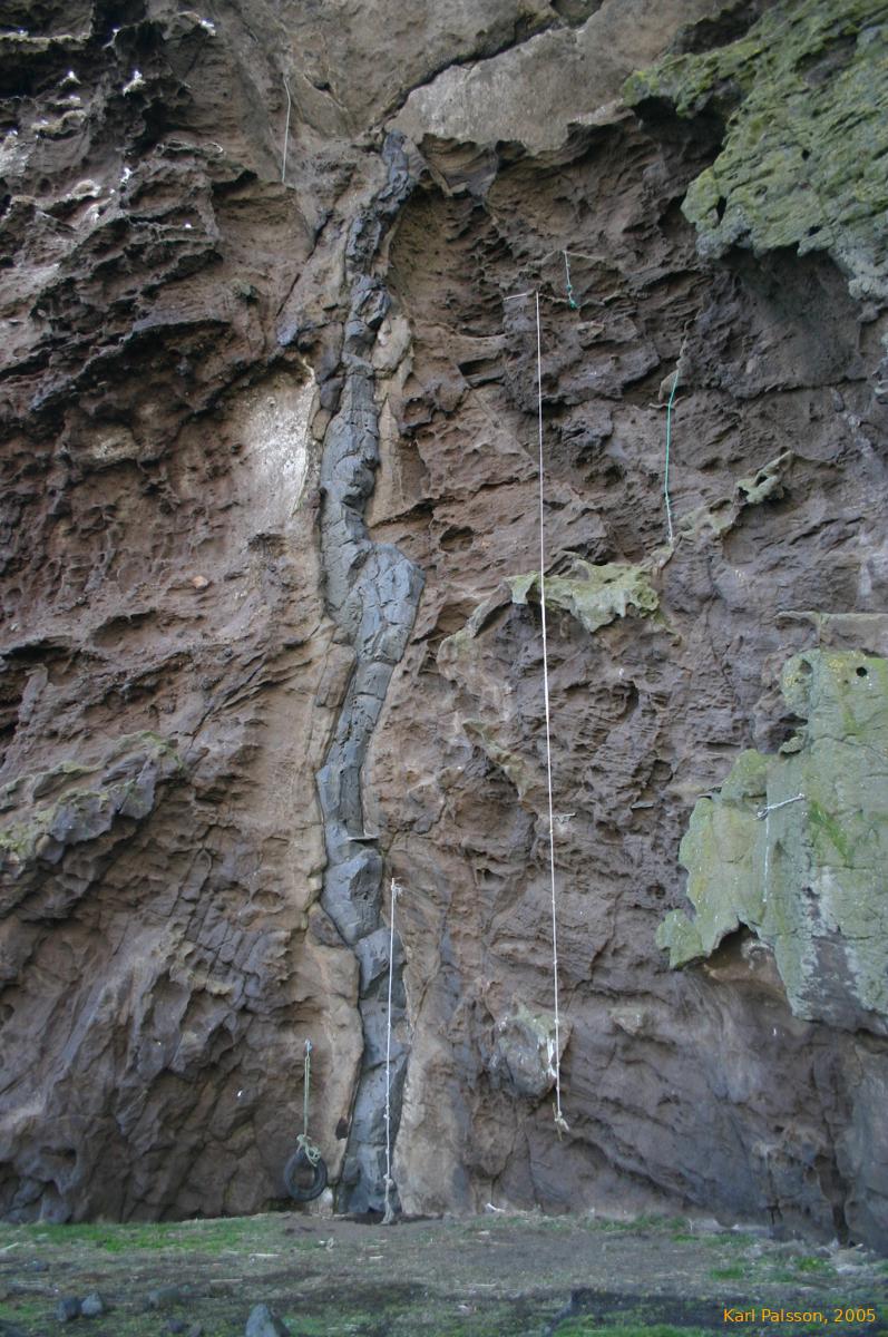 Practice ropes for the children, and also some geology