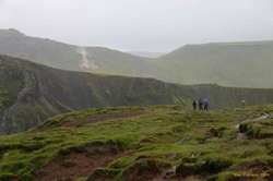 Matt, Karine and Tanja at the rim of the valley