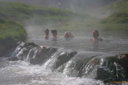 Sitting in the hotpot