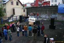 It's menninganótt, you can set up anything anywhere