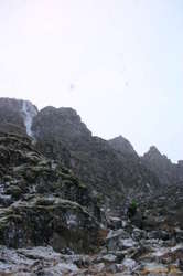 Hiking up the gully (Matthew)