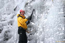 Sharp implements strapped to hands and feet? Check!