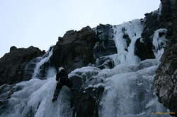 Matt topping out our last climb