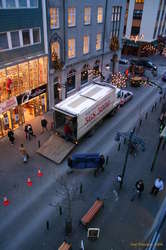 Interrupting downtown traffic