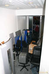 Filling the lobby with junk