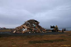 Getting it ready in the afternoon