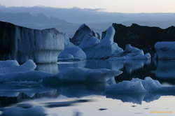 Ice in all different shapes and sizes