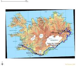 Rough map of where we went