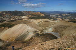 Desolate, yet multicoloured landscape