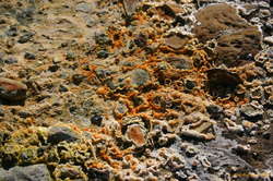 More sulfur crystals (probably with other impurities)