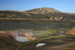 Hot springs in the mountains