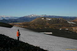 Looking SW from Hrafntinnusker, above the ice caves