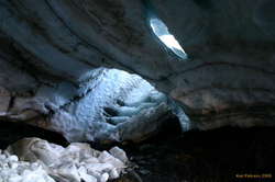 Inside the ice cave