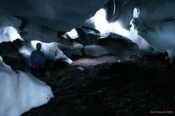 Mum inside a smaller cave