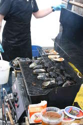 BBQ shellfish, with chilli, lemon pepper and cream