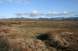 Bike track into the wild blue yonder