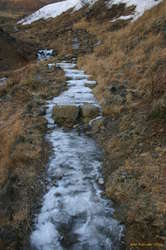 The track is a bit icy in parts