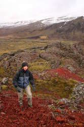 Ute ascending Syðri Rauðamelur