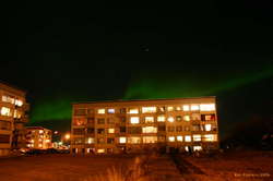 Pleides and the aurora from my yard