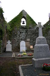 Graves inside the old church