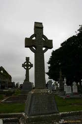 Big catholic IHS (I have suffered) family headstones