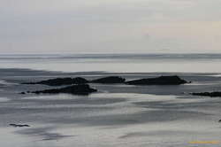 Lonely skerries at sunset