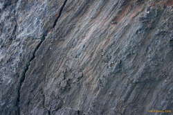 Lava patterns on the inside walls of Kirkjan