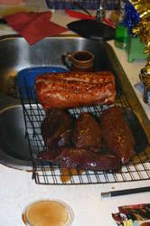 Hamborgahryggur (Pork back) and Kangaroo