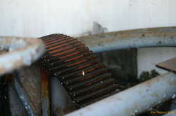 Old machinery by the dry dock