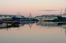 The sun is on it's way down