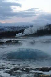 Strokkur, ready to blow