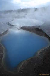 Colourful pools at Geysir