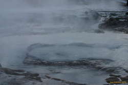 Strokkur waits, biding it's time