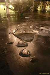 Who left that ice lying around on the ice?