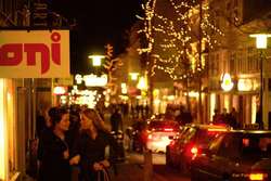 Girls strolling home