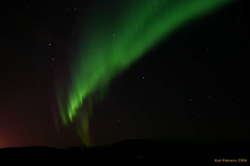 City glow on the left