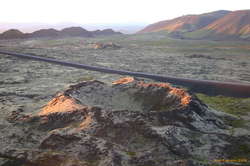 Small crater by the roadside