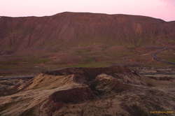 Strange shaped crater