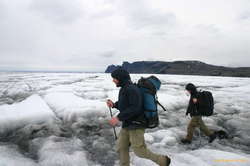 Hi ho, Hi ho, it's across the glacier we go