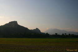 Downstream a bit from the festival