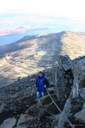 Fabio near the top of Esja