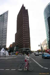 Girl, bike, Potsdammer Platz