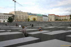 Tanja dissappears into the memorial