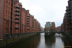 Old store houses in Hamburg
