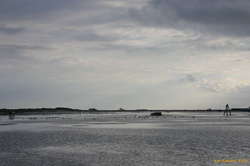 Rain and hightide make a damp carpark