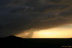Sunbeams near Helgafell