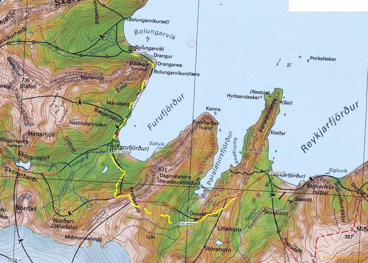 Day 3 - Bolungarvík to Reykjafjörður, via the obstacle and Svartaskarð